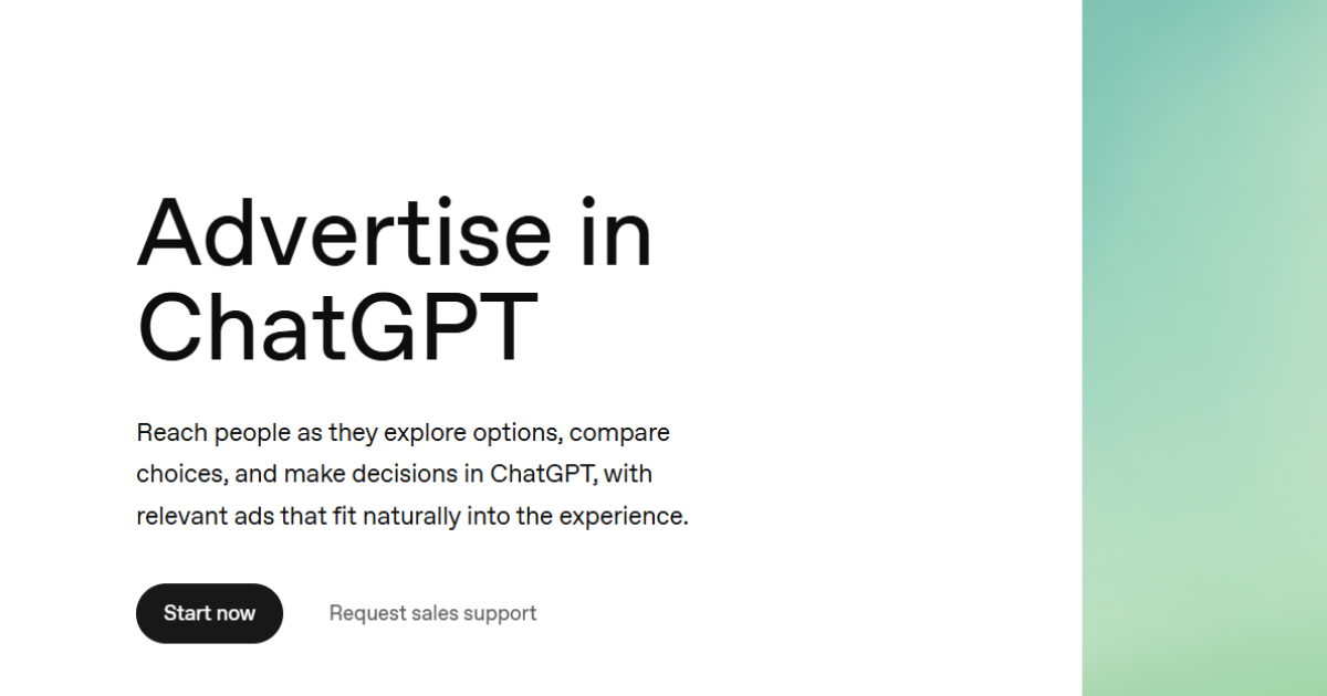 advertise with ChatGPT ADS in Mena
